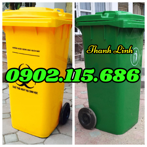 Thùng rác nhựa 240 lít, thùng rác nhựa nắp kín 240 lít, thùng rác nhựa, thùng rác công nghiệp, thùn
