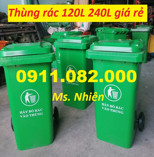 Bán thùng rác 120 lít 240 lít 660 lít sỉ lẻ- thùng rác y tế, thùng rác đạp chân giá rẻ- lh 091108200