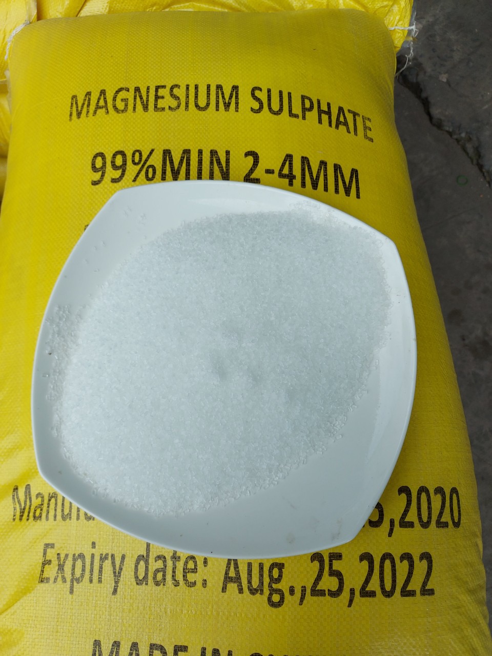 Magnesium sulphate, MgSO4 99% (Dạng bột sấy khô, dạng tinh thể)