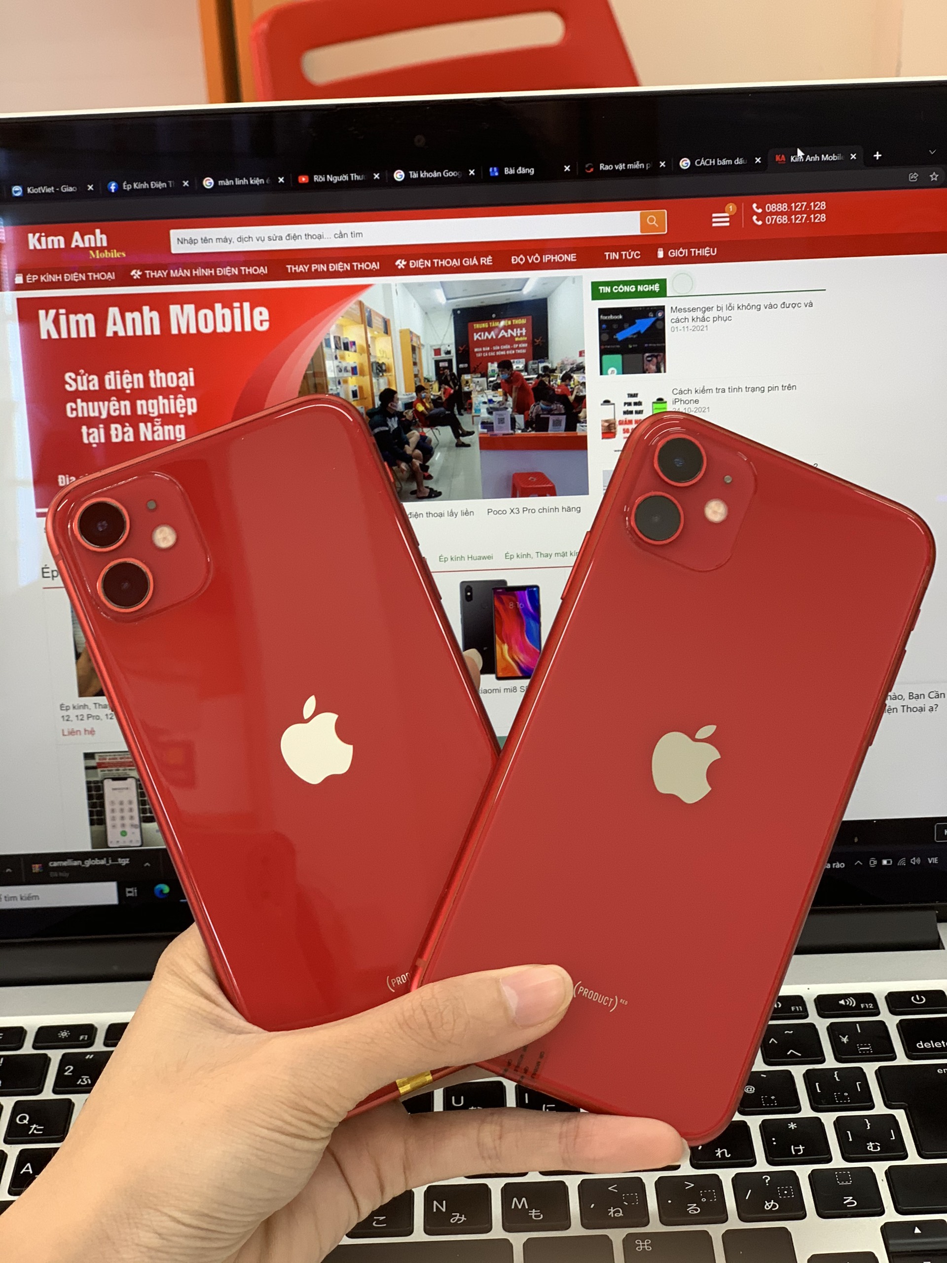 Điện thoại iphone 11 màu đỏ may mắn - chính hãng Đà Nẵng