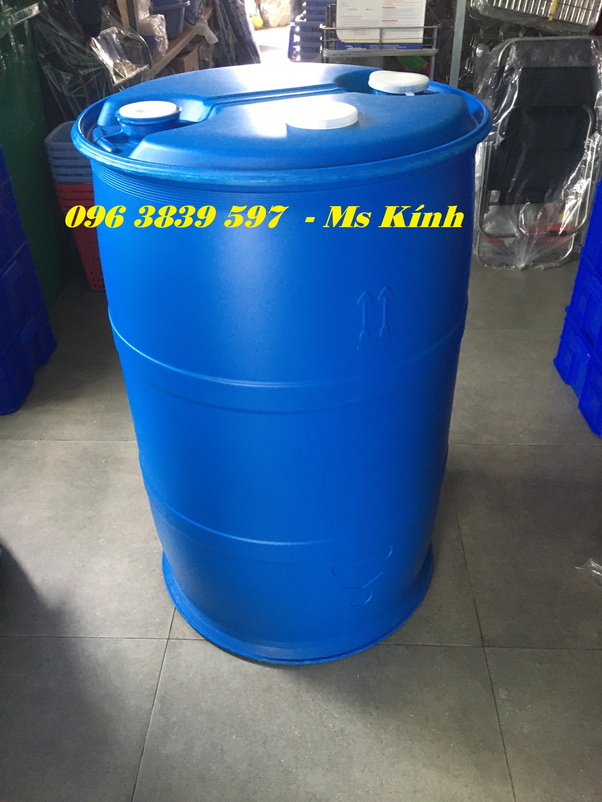 Cung cấp thùng phuy nhựa 220 lít, phuy nhựa đựng hóa chất - 0963839597