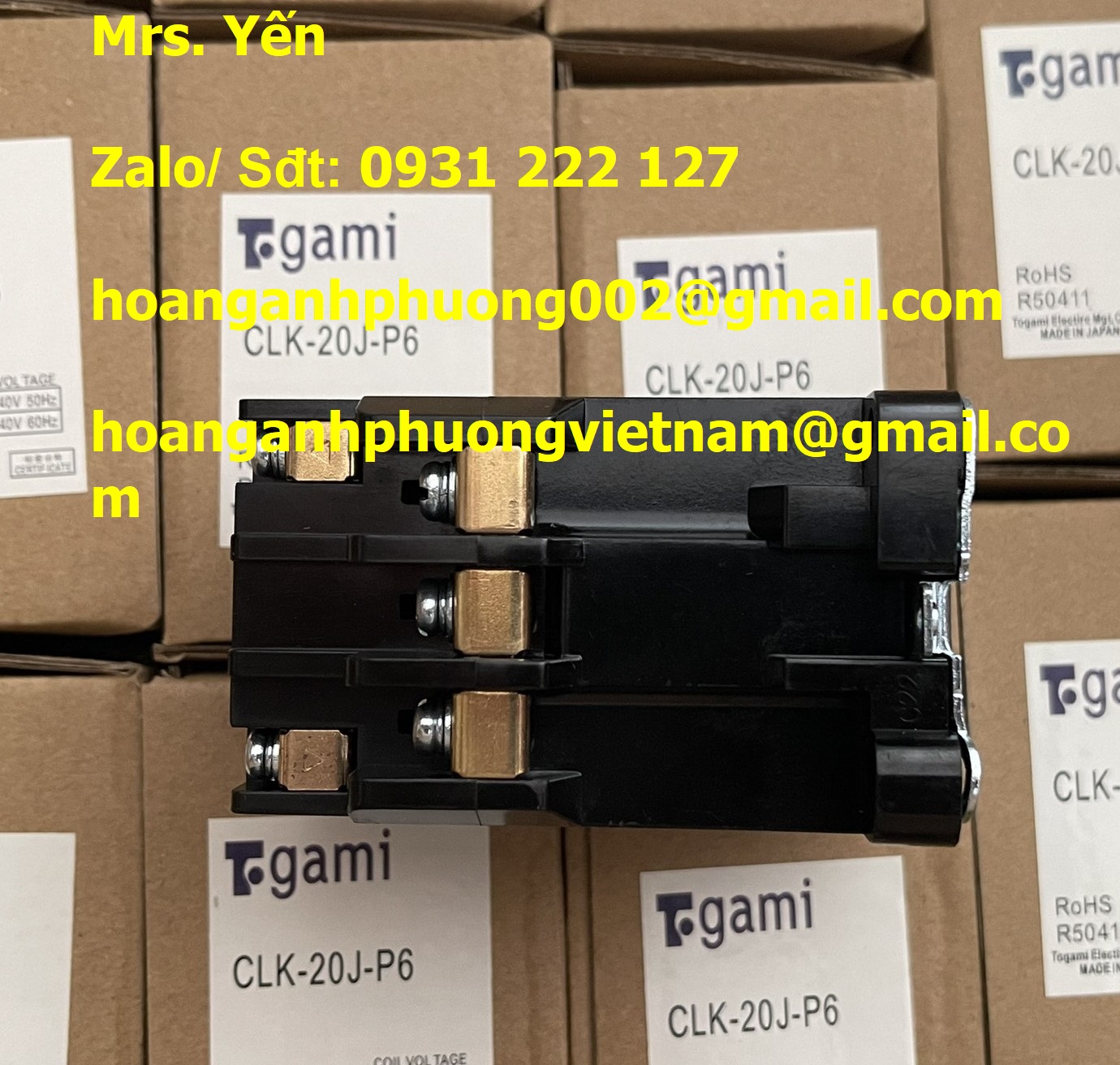 CKL-20J-P6 Contactor Togami chính hãng giá rẻ toàn quốc