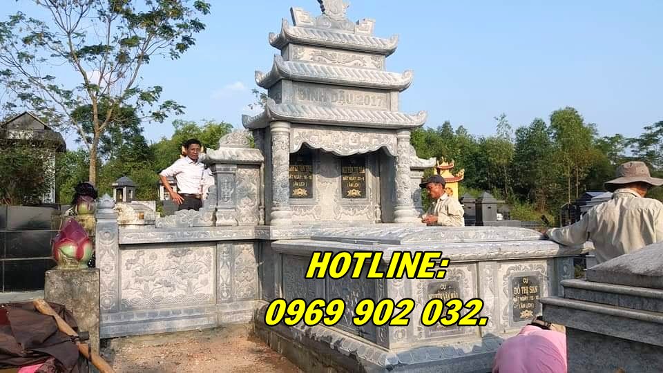 Mẫu lăng mộ bằng đá nguyên khối giá rẻ bán tại Quảng Ninh