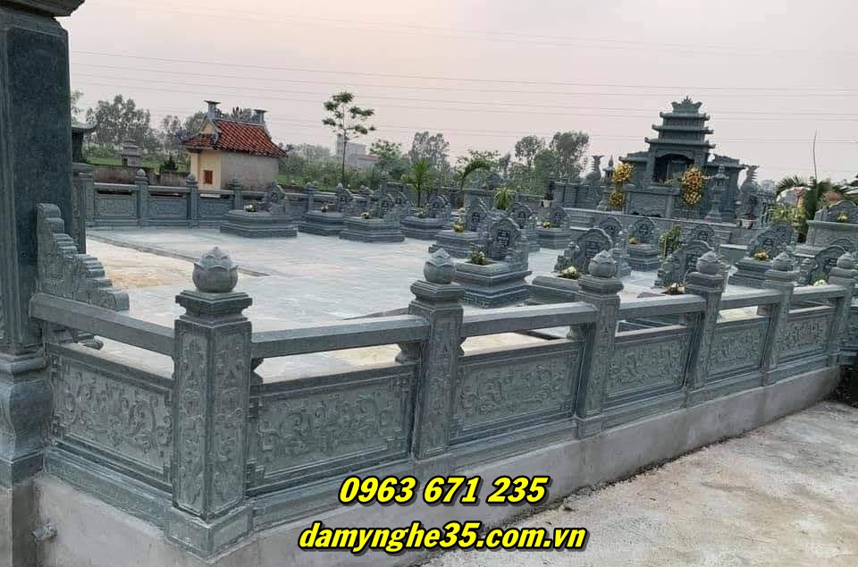Khu lăng mộ bằng đá nguyên khối chất lượng bán tại Tiền Giang