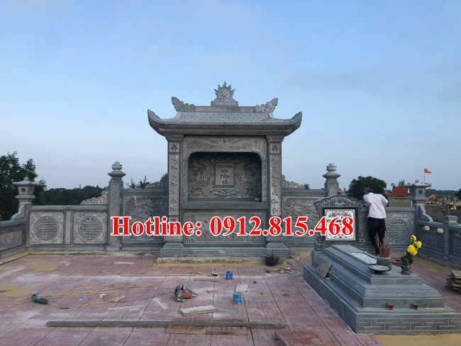 Lăng mộ đá đẹp bán tại Tuyên Quang 22 - Khu lăng mộ gia đình đẹp