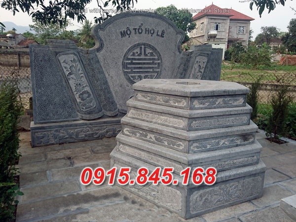 Mẫu mộ tròn đá bán an giang, lăng mộ tổ ông bà bố mẹ để thờ tro cốt