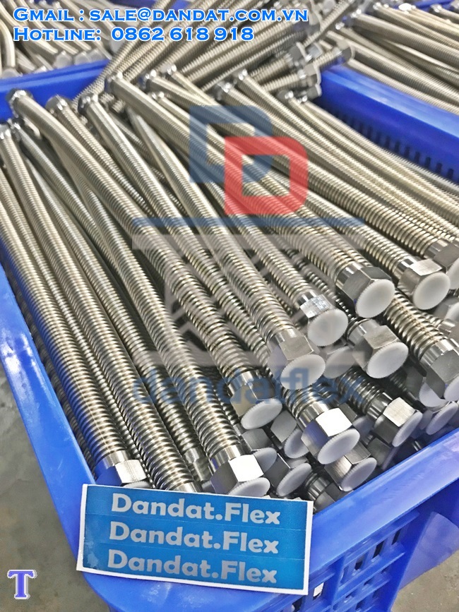 Dây dẫn nước inox, ống cấp nước inox nóng lạnh, ống dẫn nước mềm inox