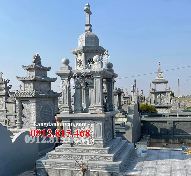 Tại Quảng Ngãi bán mẫu mộ đá công giáo đẹp 765 - Mộ đạo Quảng Ngãi đẹp