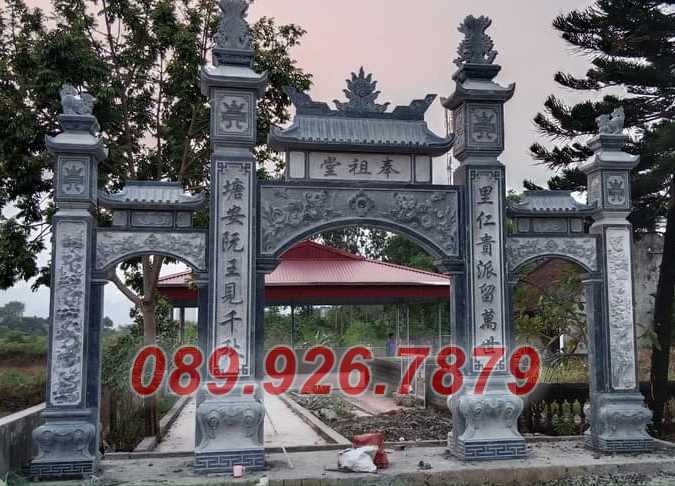 Cổng đá chùa - Mẫu cổng chùa miếu, nhà thờ bằng đá đẹp bán Bình Thuận