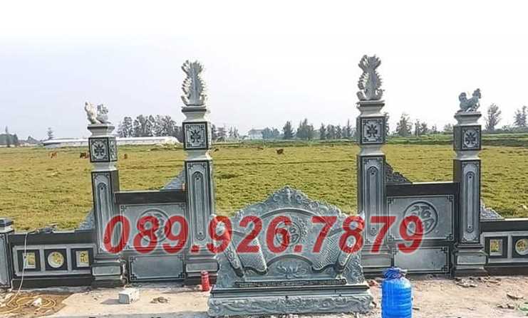 Cổng miếu - Mẫu cổng đá khu nghĩa trang, lăng mộ đẹp bán Gia Lai