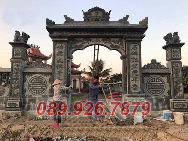 Cổng sân nhà - mẫu cổng đá nghĩa trang, lăng mộ đẹp bán Đắk Nông