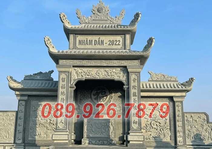 Cổng đá nghĩa trang - Mẫu cổng đình chùa đẹp bằng đá bán Đồng Nai