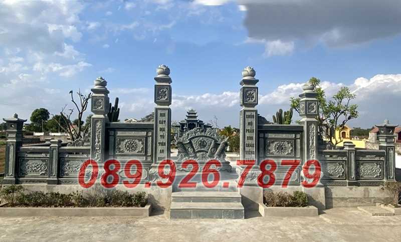 Mẫu cổng đá nghĩa trang dòng dọ bán Hậu Giang, cổng đá lăng mộ tổ đẹp