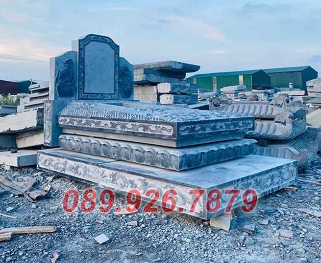 Mộ đá tam cấp - mẫu mộ tam cấp lưu giữ tro cốt bằng đá bán Bình Phước