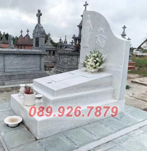 Mộ đá tam cấp -  Mẫu mộ tam cấp bằng đá xanh đẹp bán Đồng Nai