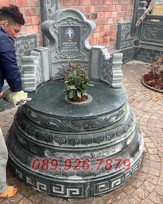 Mộ đá tam cấp - Mẫu mộ tam cấp dòng họ bằng đá đẹp bán Bình Thuận