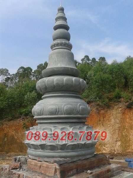 Mộ tháp đá - Mẫu tháp mộ đá tro cốt phật giáo đẹp bán Kiên Giang