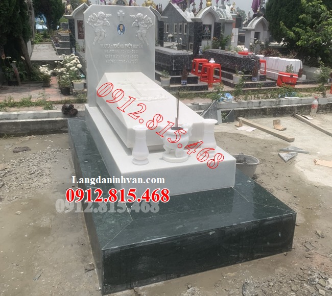 Mẫu mộ đá đơn giản đẹp bán tại Bình Thuận 86Bt - Mộ đá tại Bình Thuận