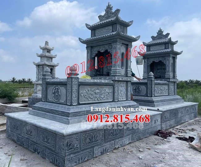 Mẫu  mộ đá khối đẹp bán tại Đà Nẵng 430ĐN - Mộ đá Đà Nẵng đẹp