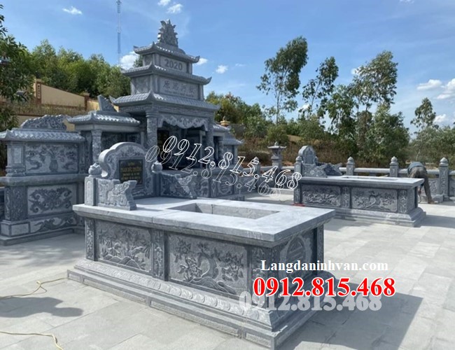 Mẫu  mộ đá khối đẹp bán tại Đà Nẵng 430ĐN - Mộ đá Đà Nẵng đẹp