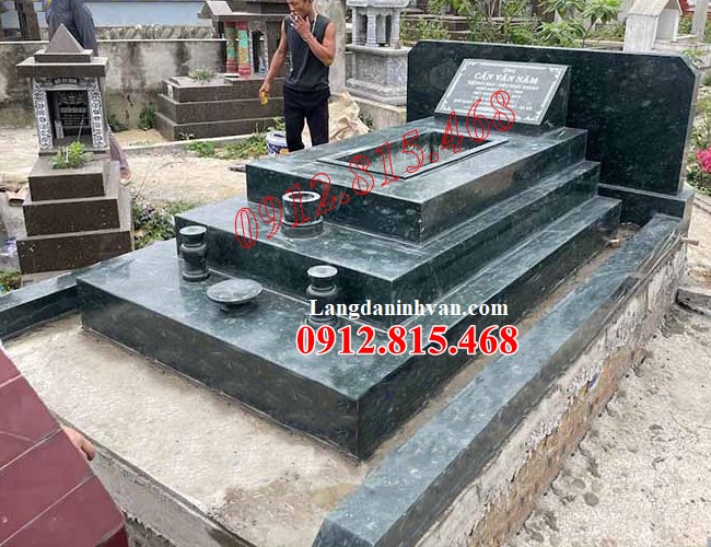 Mẫu mộ đá đơn giản đẹp bán tại Quảng Ninh 14QN - Mộ đá Quảng Ninh