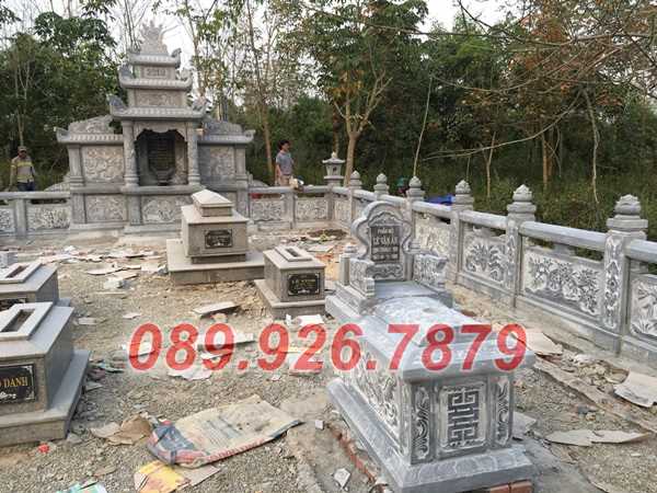 Mẫu mộ đá đẹp đơn giản phu thê, ông bà, cha mẹ bán Bình Thuận