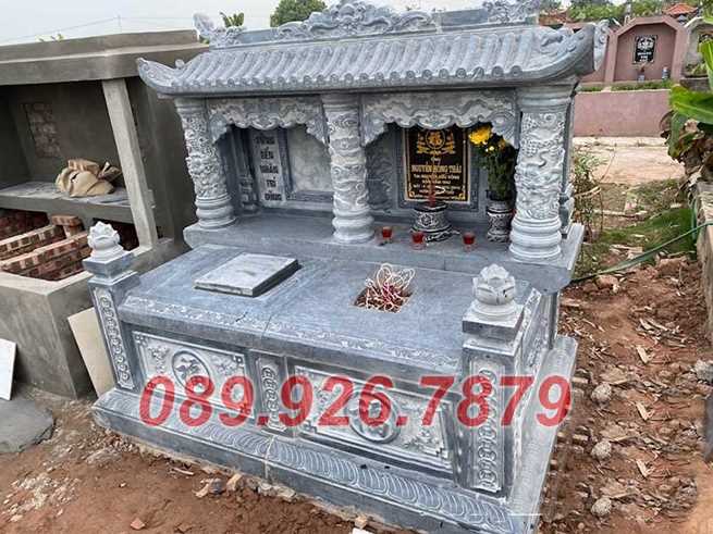 Mộ địa táng - Mẫu mộ đá đơn giản chôn 1 lần bán Vĩnh Long