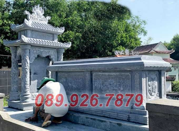 Mộ địa táng - Mẫu mộ đá đơn giản chôn 1 lần bán Vĩnh Long