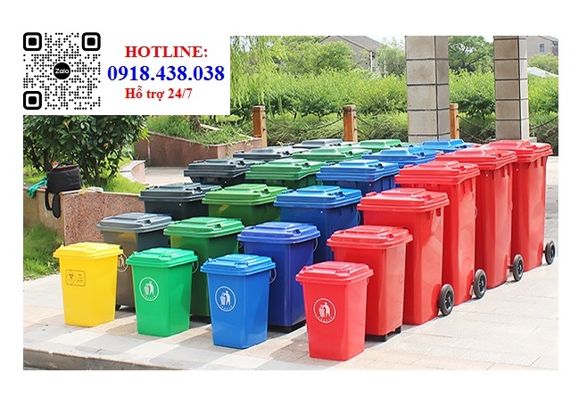 Cung cấp thùng rác nhựa HDPE 120l, 240l nhập khẩu giá rẻ