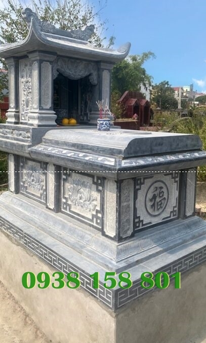 Mộ cải táng - Mẫu mộ 1 mái 2 mái 3 mái bằng đá xanh đẹp bán ở Sài Gòn