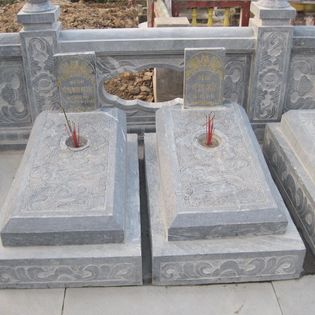 Mộ đá đơn - Mẫu mộ đơn bằng đá chôn cất tro hài cốt đẹp bán ở Long An