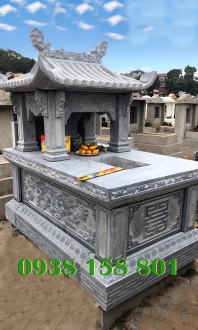Mẫu mộ cải táng bằng đá chôn cất tro hài cốt ông bà cha mẹ ở Phú Yên
