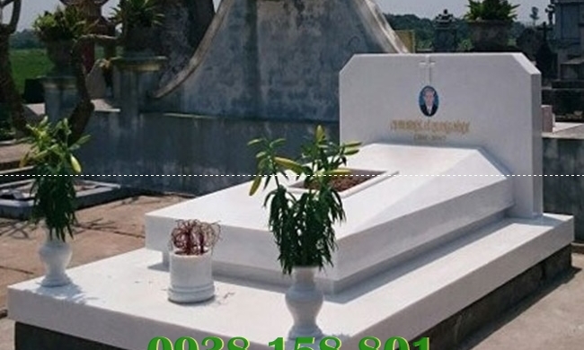 Mẫu mộ đá cải táng chôn cất tro hài cốt ông bà cha mẹ bán ở Bình Phước