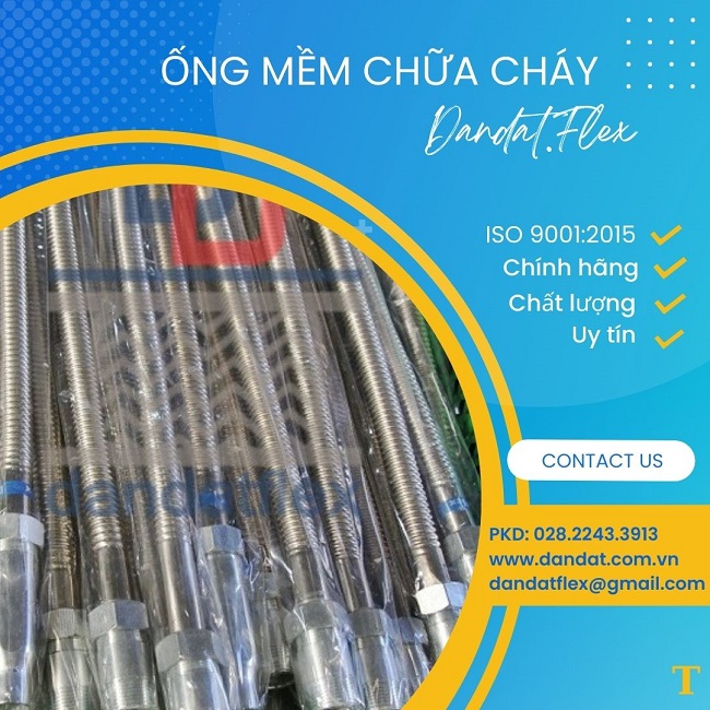 Ống mềm chữa cháy, ống nối đầu phun sprinkler, khớp nối mềm PCCC