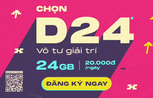Chọn D24 MobiFone: Vô tư giải trí - Không lo cước phí