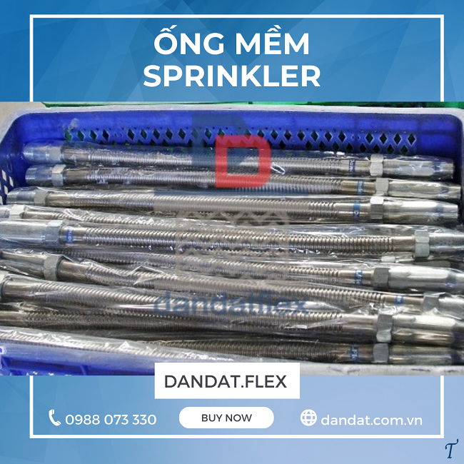 Ống chữa cháy, ống nối mềm chữa cháy, phụ kiện ống mềm sprinkler