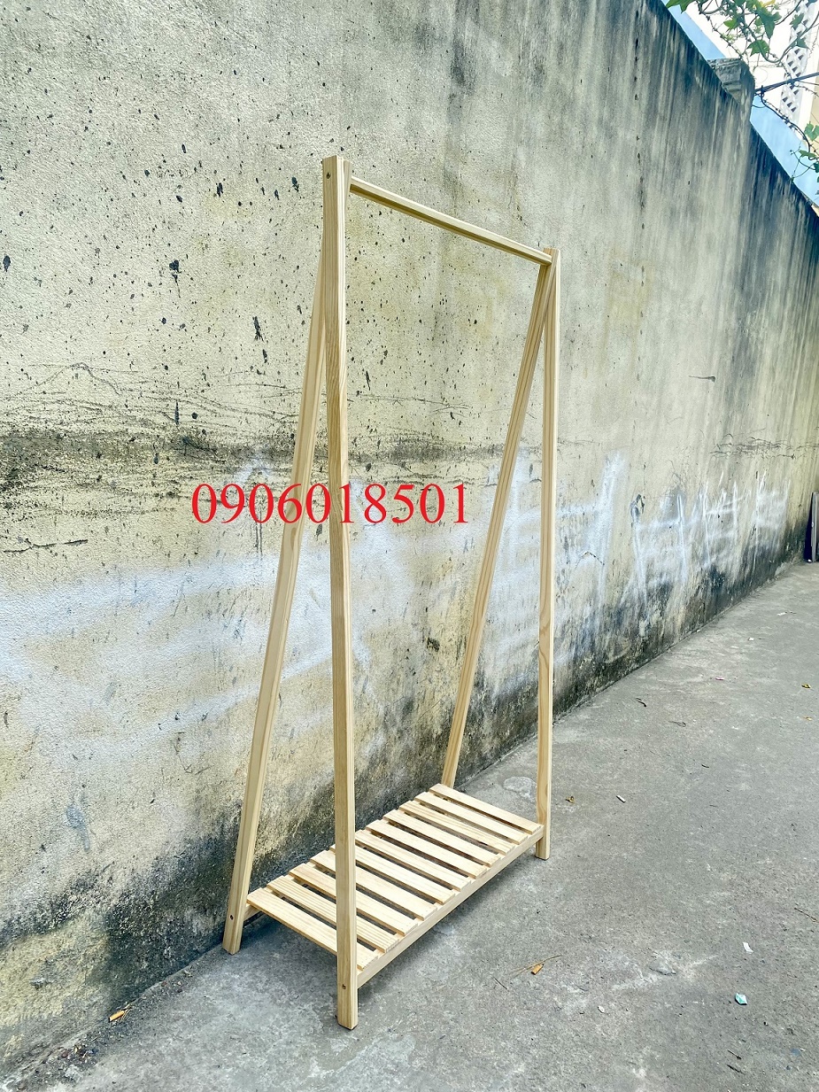 Giá kệ gỗ chữ A 1 tầng KT:150x80-100x35cm(CxDxR) tạ Hội An - Đà Nẵng