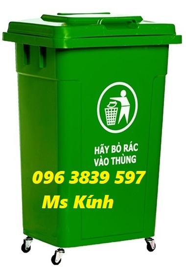 Bán sỉ, lẻ thùng rác nhựa 90l nắp kín, thùng rác công cộng -0963839597