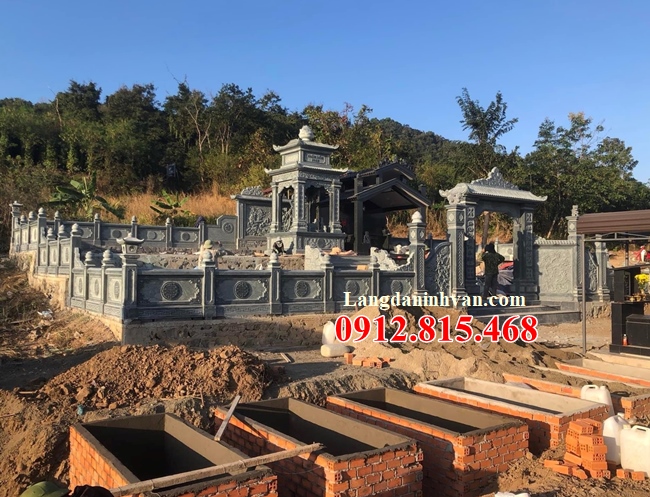 Khu lăng mộ đá tại Quảng Ninh - Thiết kế xây khuôn viên nghĩa trang