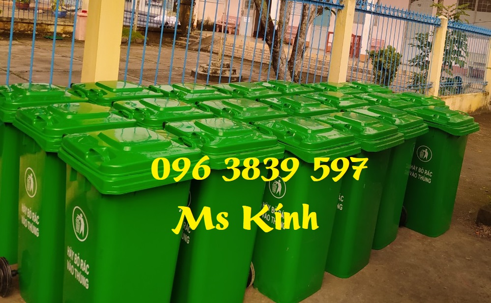 Bán thùng rác nhựa 120l, 240l, 660l, thùng rác công cộng - 0963839597