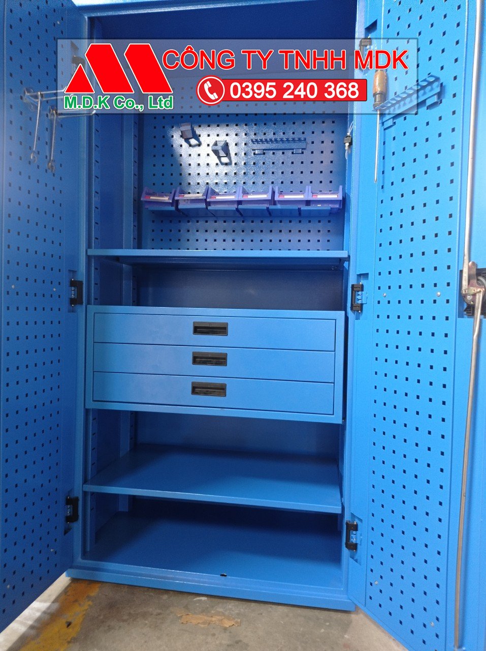 Tủ chứa đồ nghề tool cabinet sắt sơn tĩnh điện-MDK