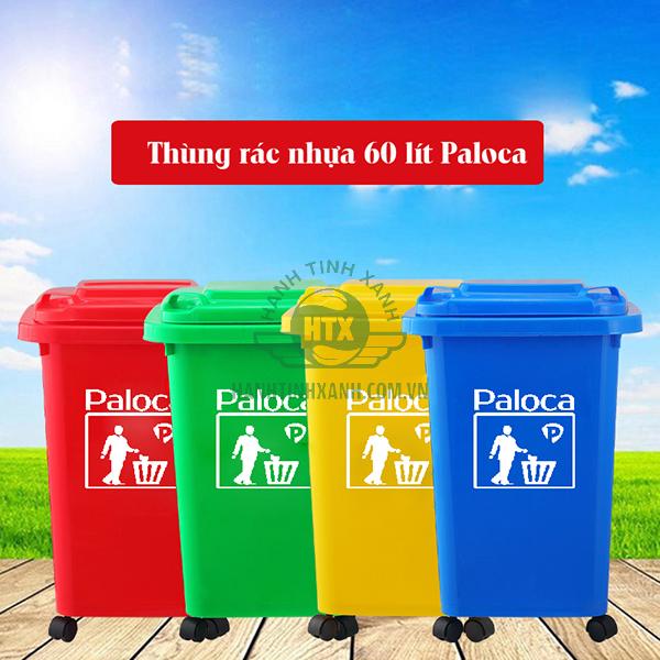 Thùng rác nhựa 60 Lít - Hành Tinh Xanh.com.vn