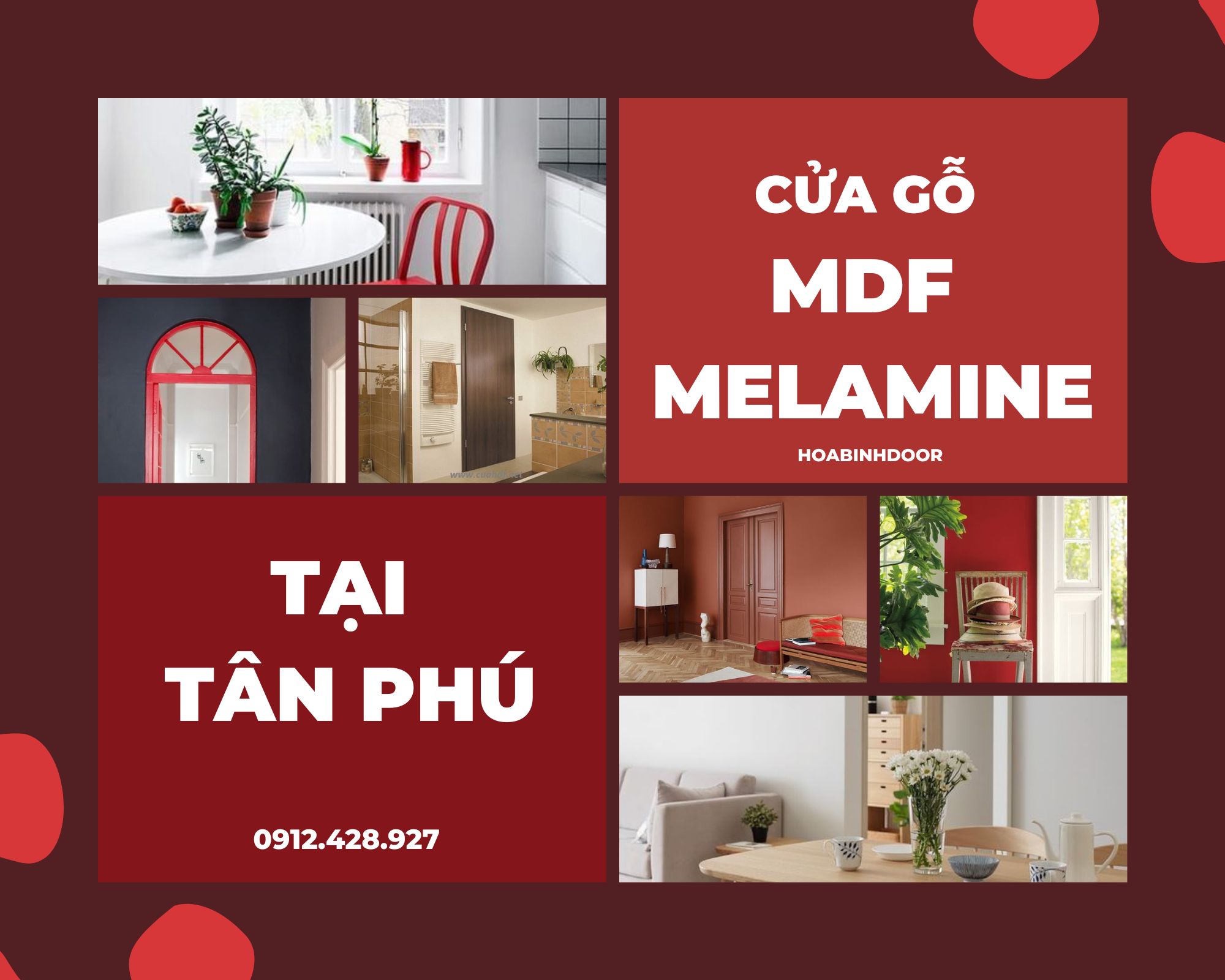 Giá Cửa Gỗ MDF Melamine Tại Tân Phú  CỬA GỖ CAO CẤP