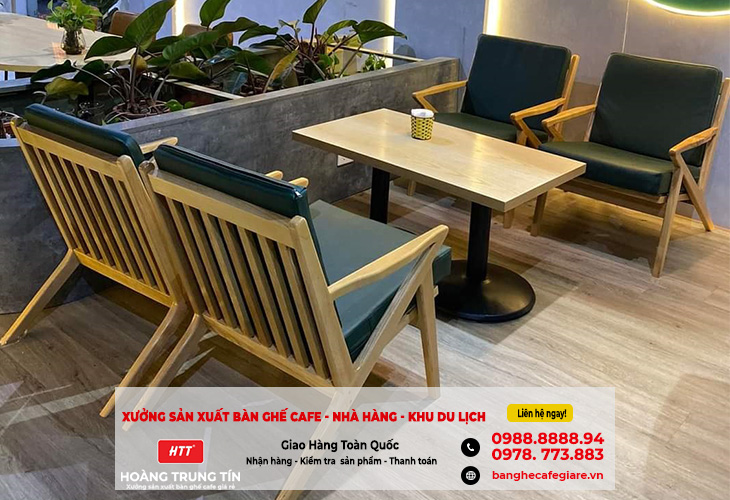 (Bến Tre) Bộ bàn ghế gỗ cao cấp cho nhà hàng, khách sạn