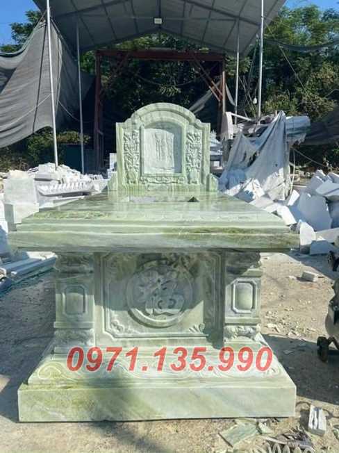 Mộ đá quây - Mẫu mộ quây bằng đá xanh cẩm thạch đẹp bán