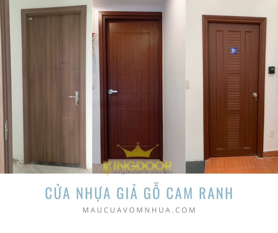 CỬA NHỰA GIẢ GỖ TẠI CAM RANH - CỬA CHỐNG NƯỚC