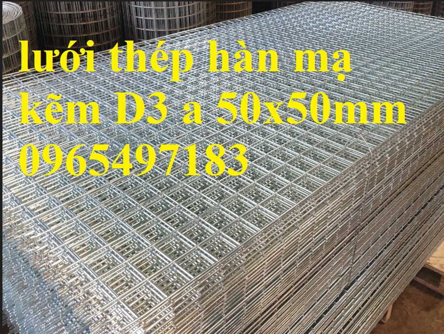 lưới thép hàn d3 ô 50x50 dạng tấm, dạng cuộn có sẵn tại kho Hà Nội