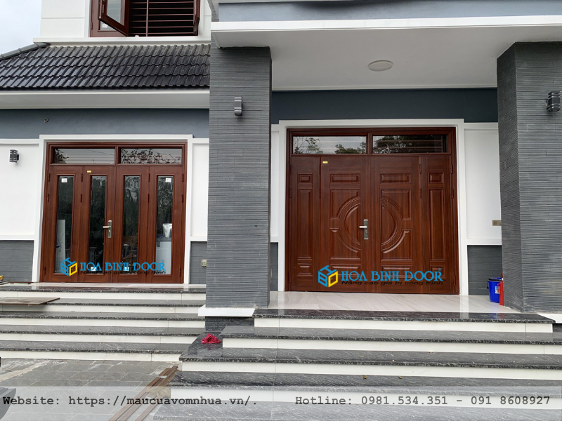 Cửa thép vân gỗ tại Tiền Giang - Mẫu cửa mới nhất 2023