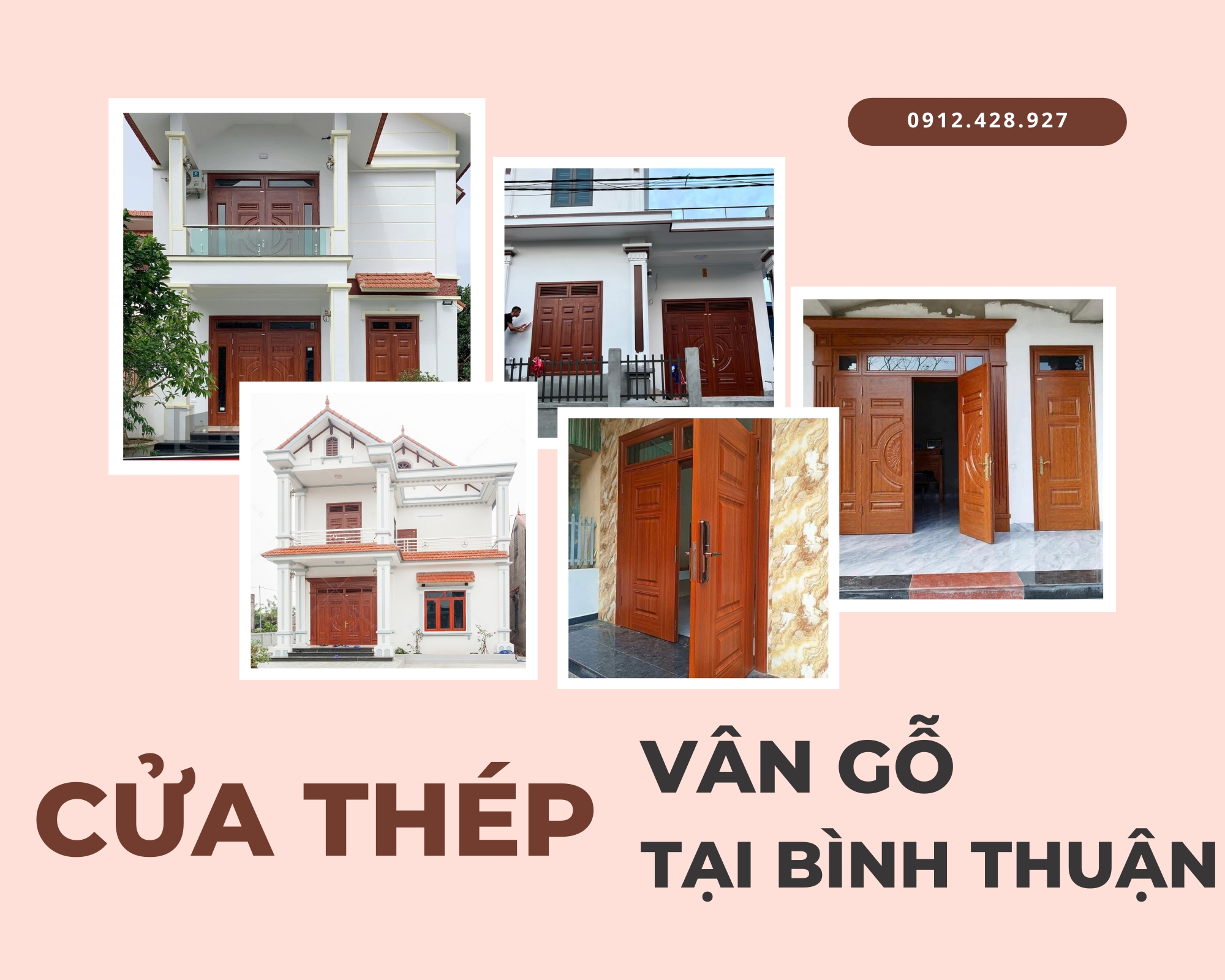 Cửa Thép Vân Gỗ tại Bình Thuận  Uy Tín Chất Lượng