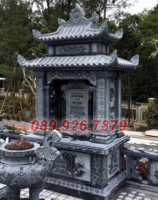 Mẫu miếu thờ đá thờ tro cốt cha mẹ ông bà bằng đá xanh bán Hồ Chí Minh
